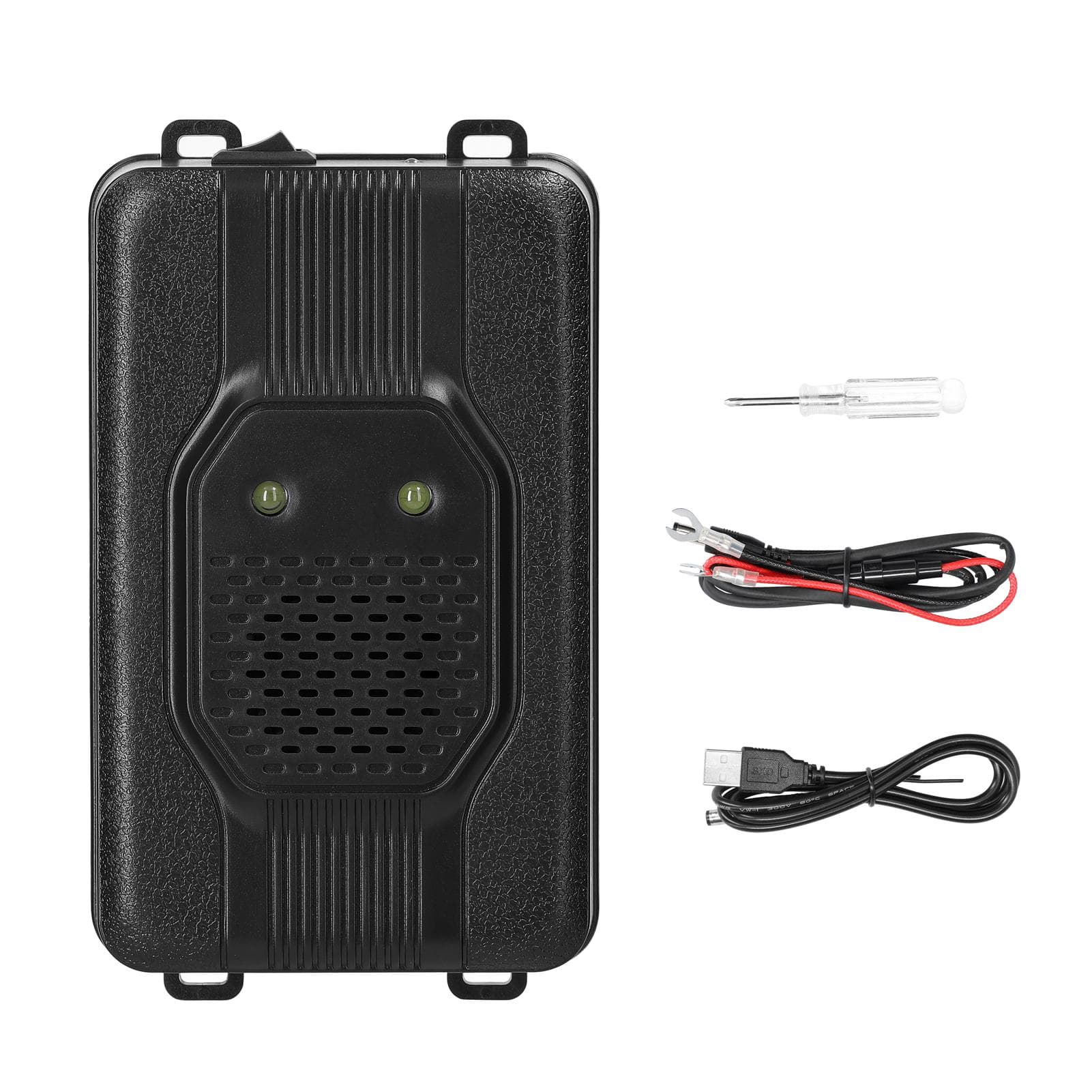 15KHz-36KHz Universal Ultrasonics Vehicle-mounted Rodent Rat Repellent Flash Lamp Vehicle-Mounted black