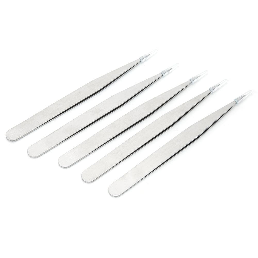 5Pcs/Set Alloy Steel Antimagnetic High Precision Tweezers Watch Repairing Tool