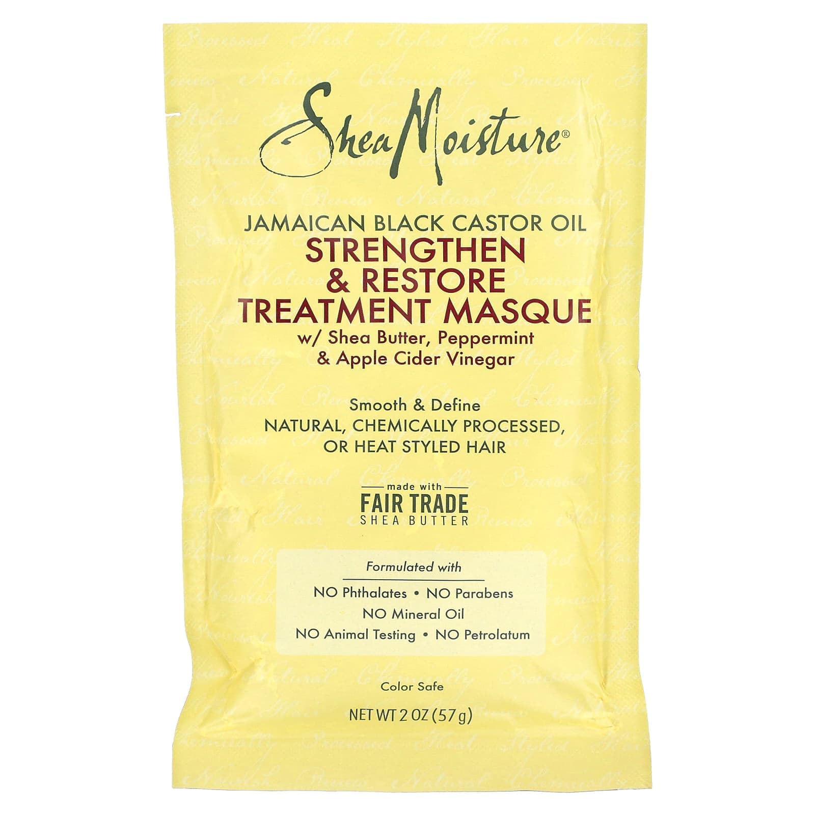 SheaMoisture, Jamaican Black Castor Oil, Strengthening and Restoring Treatment Mask, 2 oz (57 g)