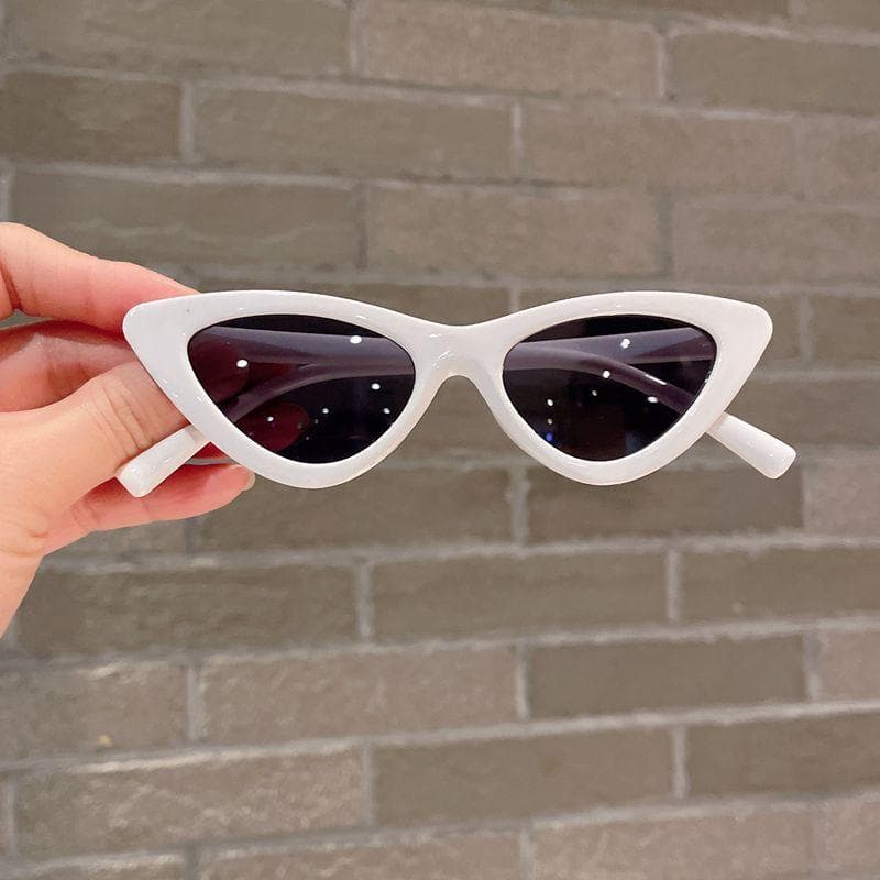 New Cat Eye Sunglasses For Kids Trendy Triangle Sun Glasses Fashionable UV Protection For Boys And Girls 1PC