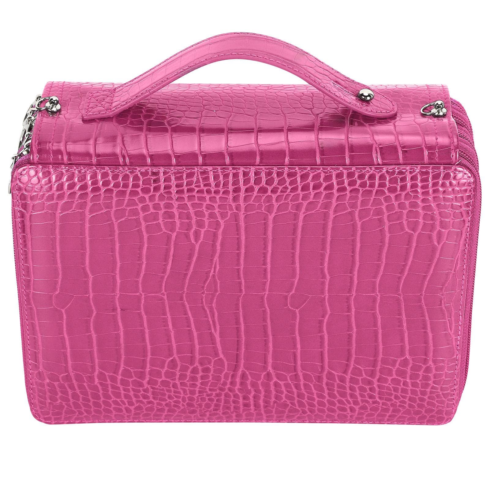 Pencil Case 5-Layer Zipper Pen Storage Bag 252 Slots Large Capacity Stationery PocketRose Red rose red