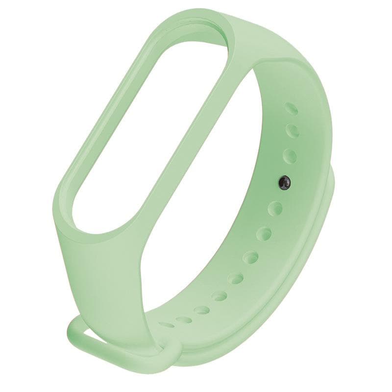 23 Color Soft Silicone Wristband Strap For Xiaomi Mi Band 10/9/8/7/6/5/4/3 Watchband Strap Smart Bracelet Replacement For Xiaomi Mi Band 3 light green