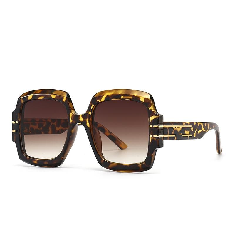 Cross Mirror Retro Square Frame Sunglasses Ins Style Street Photography Big Name Sunglasses Modern Export Lh004