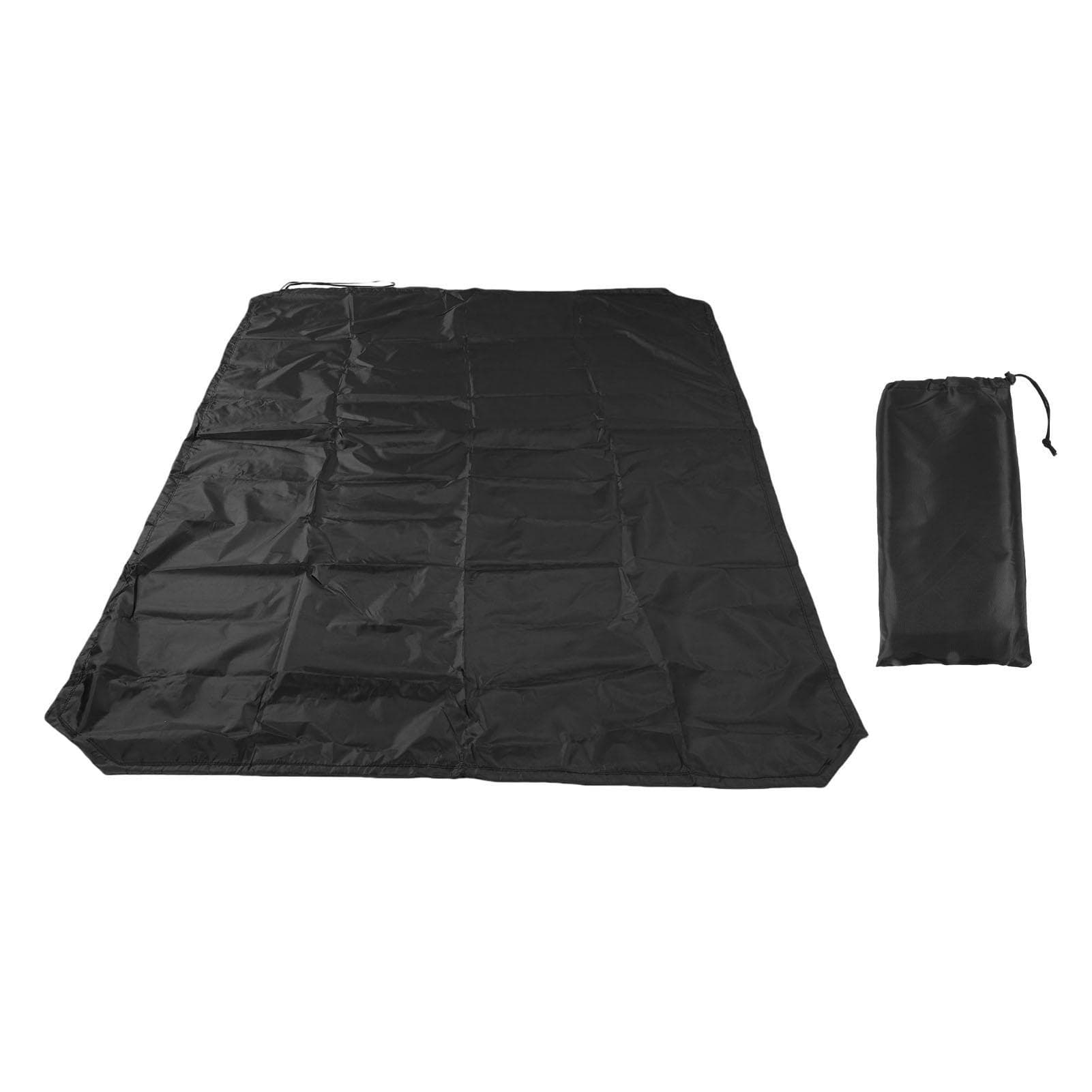 Car Roof Box Cover Cargo Rack Water Rain Dust Proof for SUV Outdoor Travel 210D Silver Coated 190 X 145cm / 74.8 X 57.1in