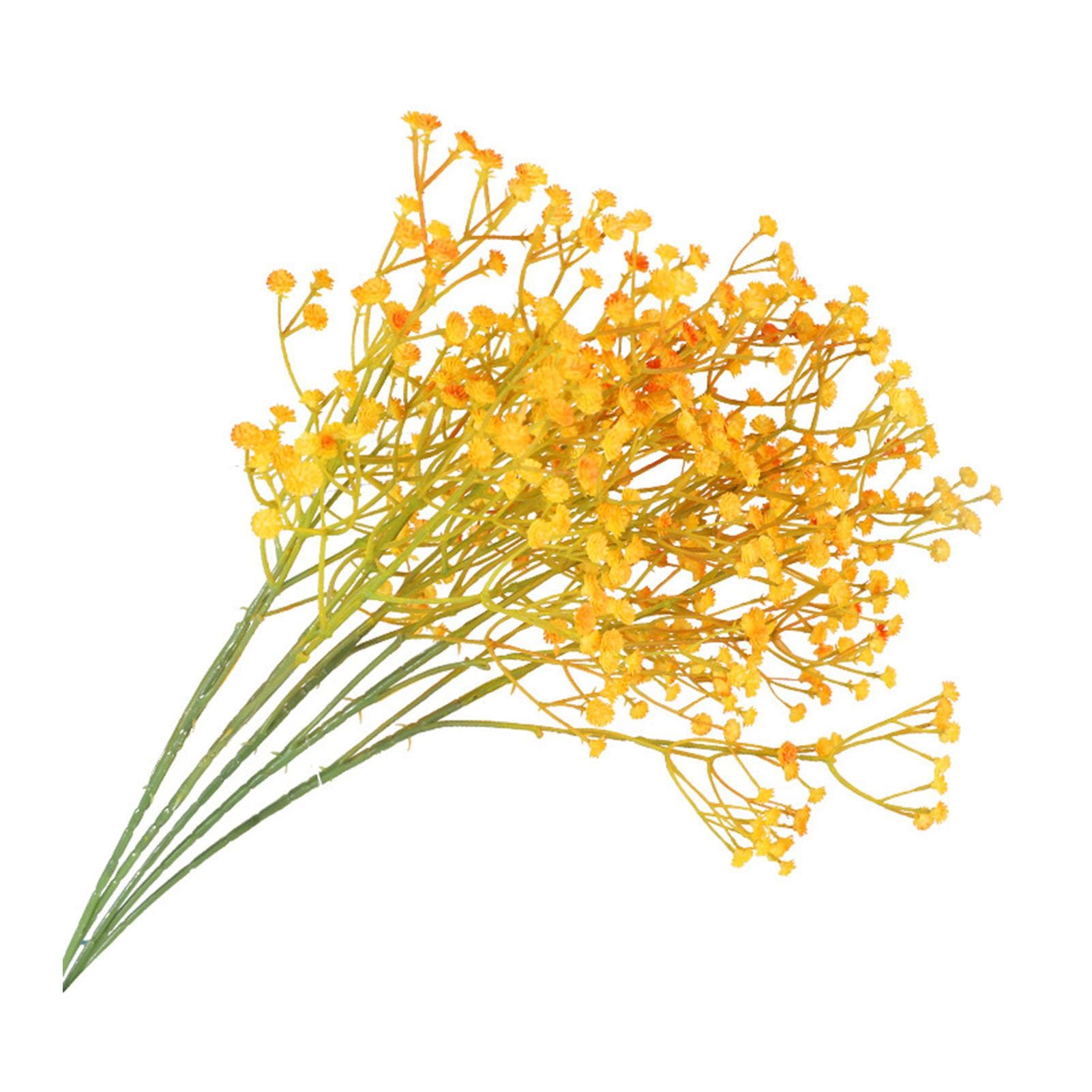 Babys Breath Artificial Flower 3 Branch Plastic Fake Gypsophila for Wedding Home Decor Red red