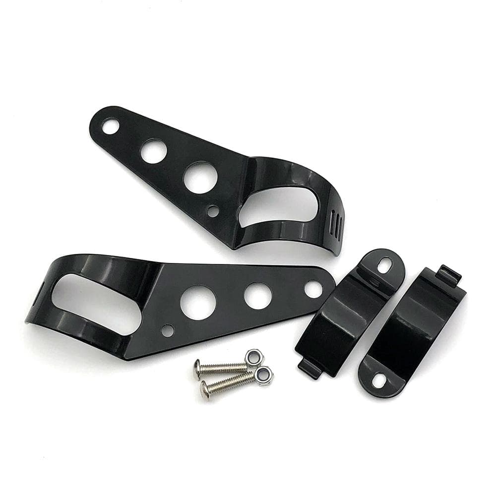 Universal 31mm38mm Headlight Mount Brackets Fork Ear Motorcycle Black 39mm51mm black