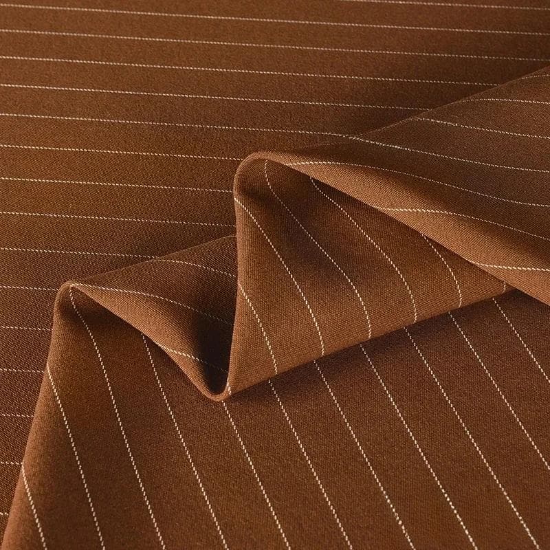 100x150cm Fine Stripe Fabric Spring Summer Fashion Skirts Suits Cloth Apparel Sewing Fabric Polyester Rayon Spandex Material 100x150cm