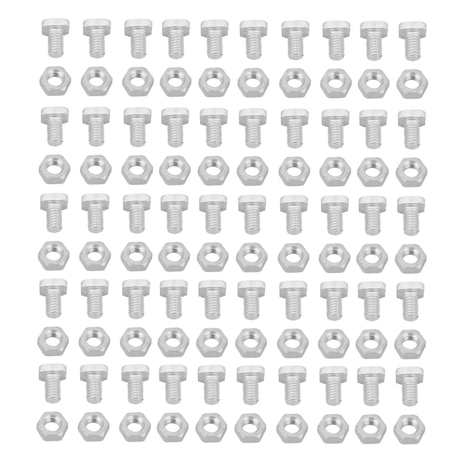 50pcs Aluminium Nuts 50pcs Bolts Tool Accessory Set for Greenhouse