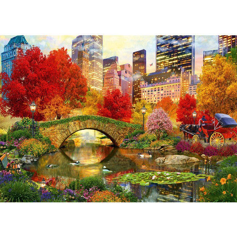 Diamond Painting landscape Central Park autumn Pictures Diamond Embroidery Cross Stitch 20X30CM