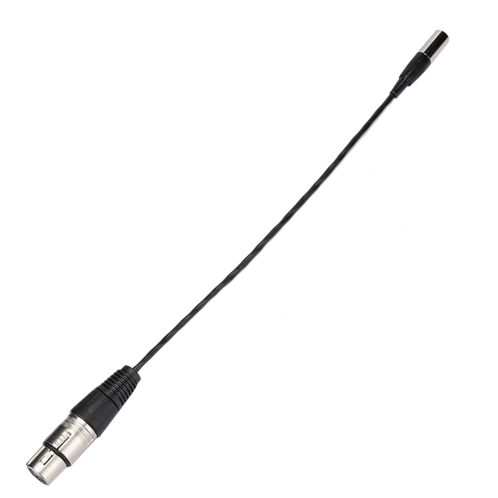 Mini XLR 3pin Male to XLR 3pin Female Aluminum Foil Shielded Copper Wire o Cable white