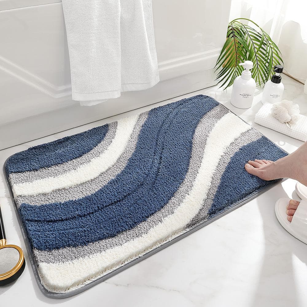 Absorbent Bath Rug Nordic Simple Home Decoration Soft Non-Slip Floor Mat Imitation Cashmere Door Mat 500MMx800MM