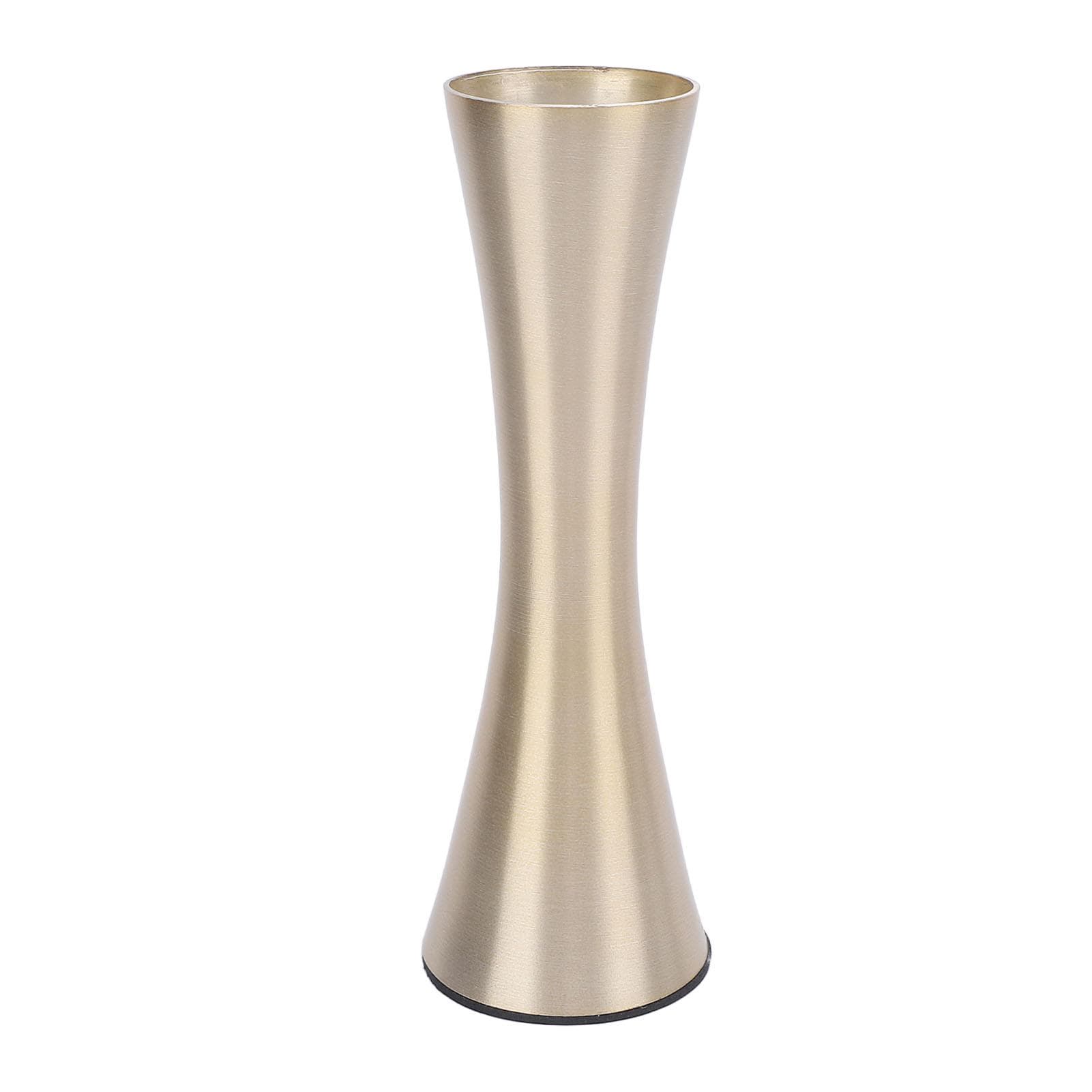 Tall Slim Flower Vase Elegant Gold Metal Vase Wedding Table Centerpiece Decorations for Home