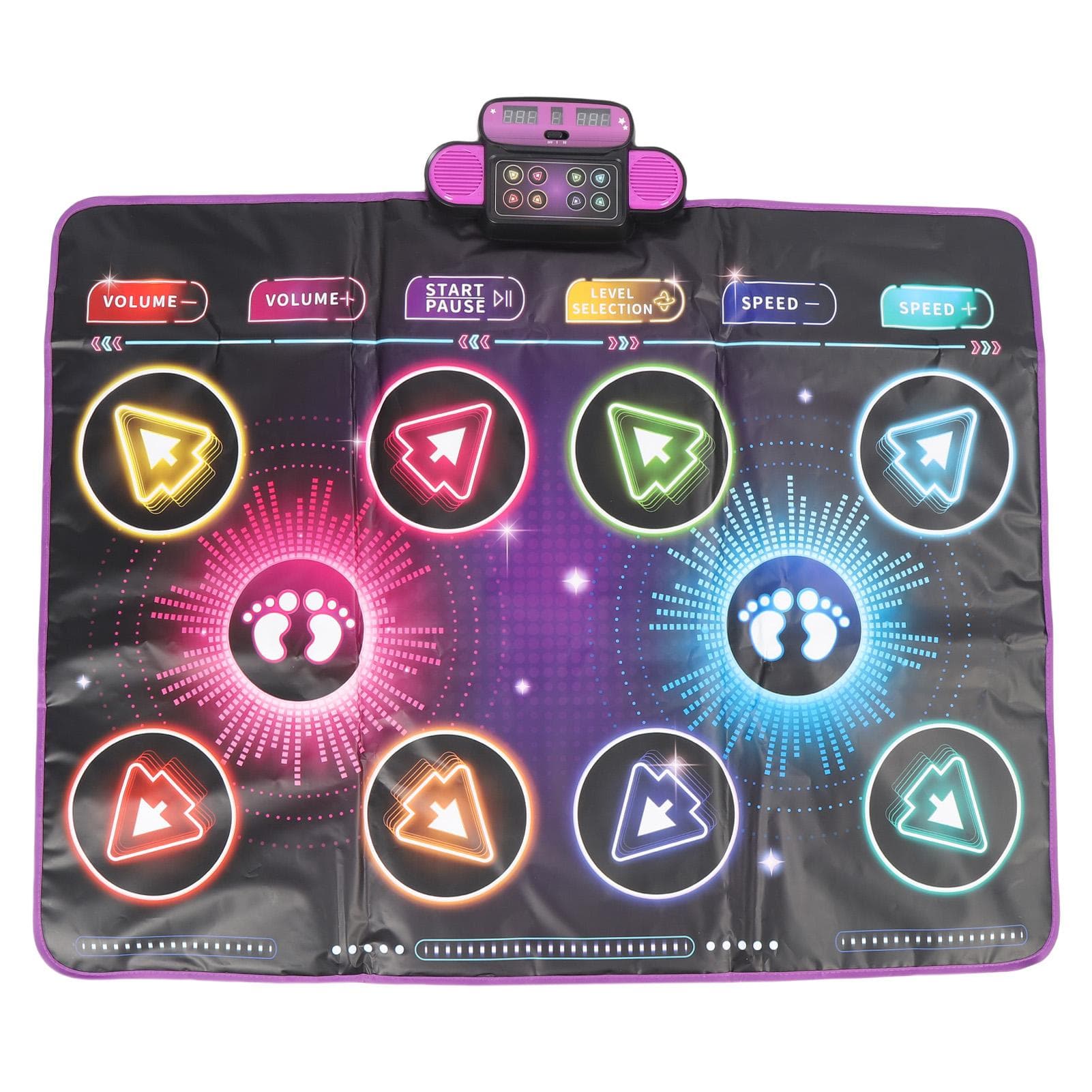 Electronic Dance Mat Built in Music Dual Player Interactive Dance Game Pad for Home Use