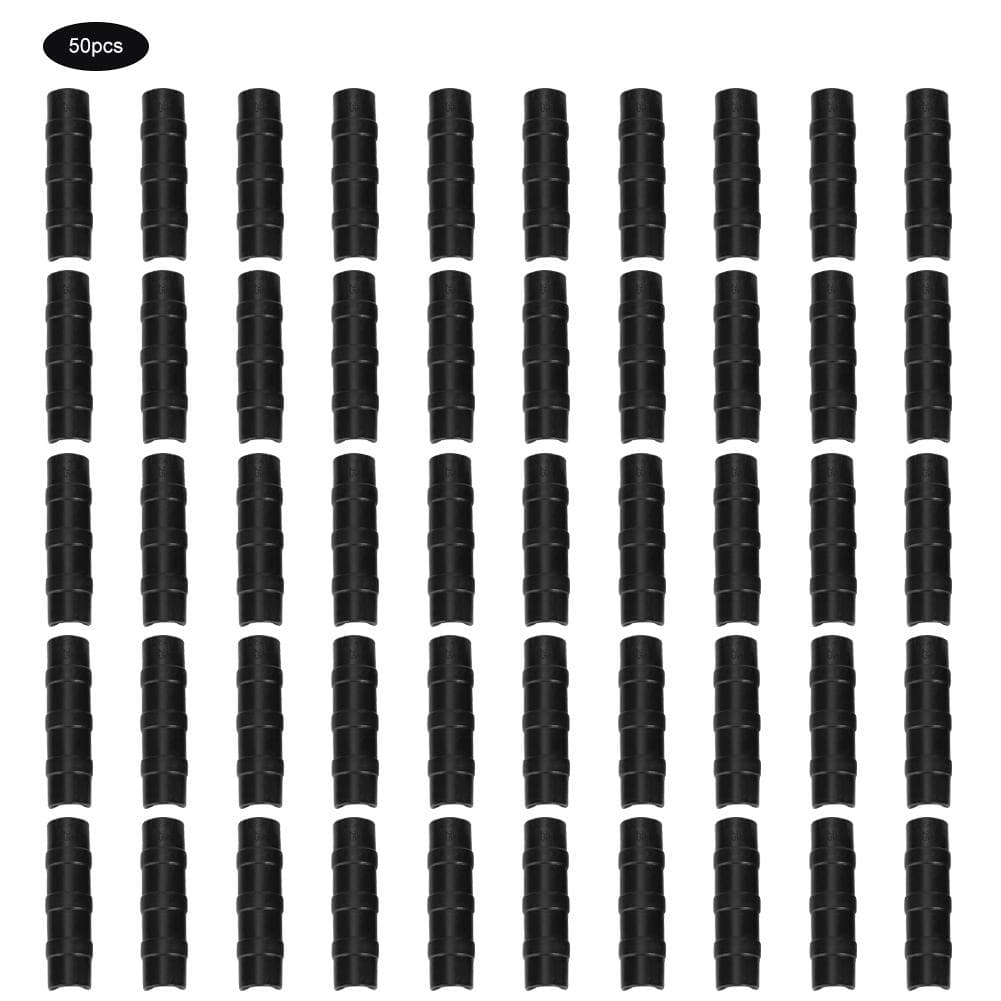 50PCS Black Greenhouse Frame Pipe Tube and Film Clip Clamp Connector Kit Garden Tool 25# 8.5cm / 3.35in