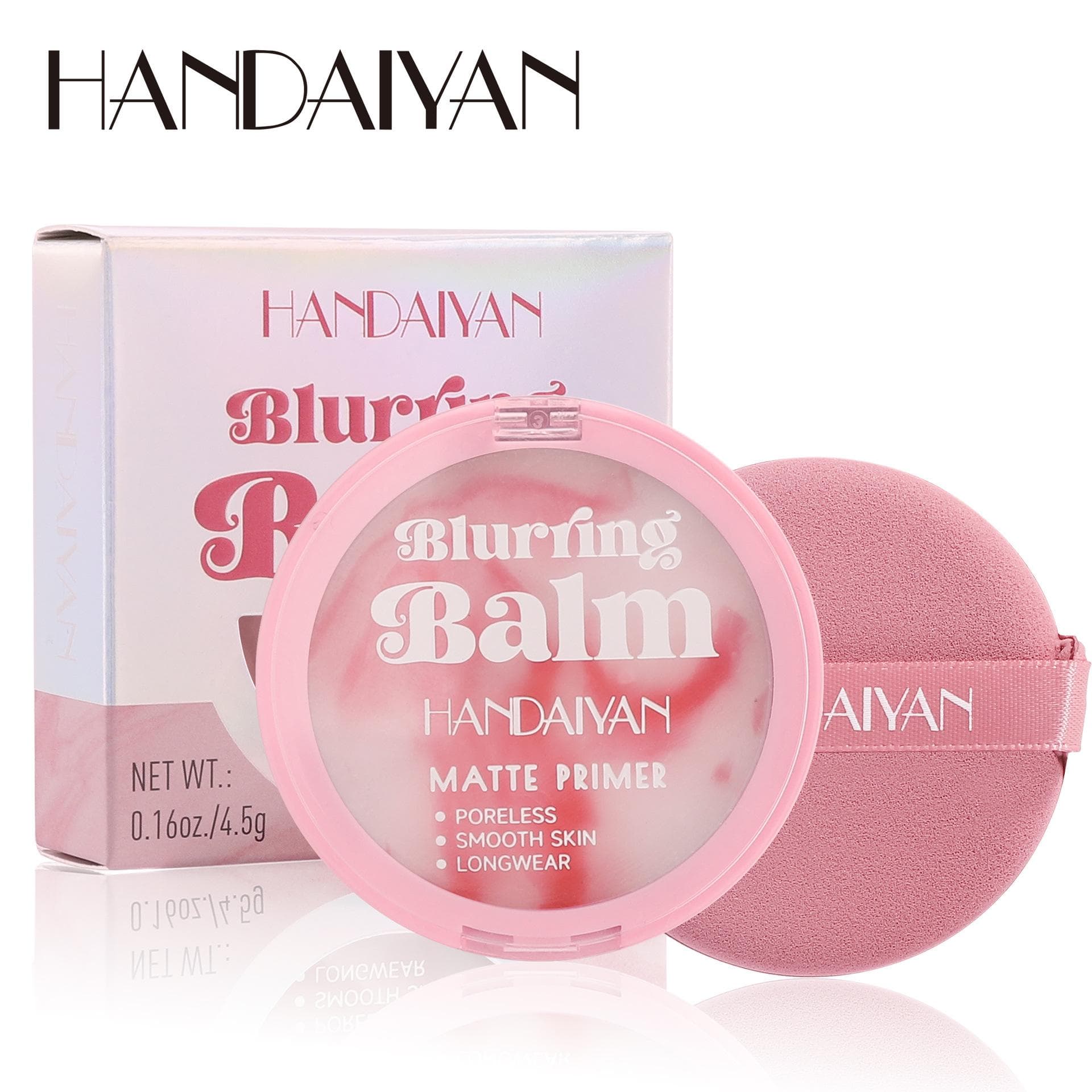 Makeup setting powder Matte Primer Face Balm Makeup Long Lasting Waterproof Cosmetic Oil Control Concealer Waterproof and Sweat Proof Pressed Powder 1Pcs