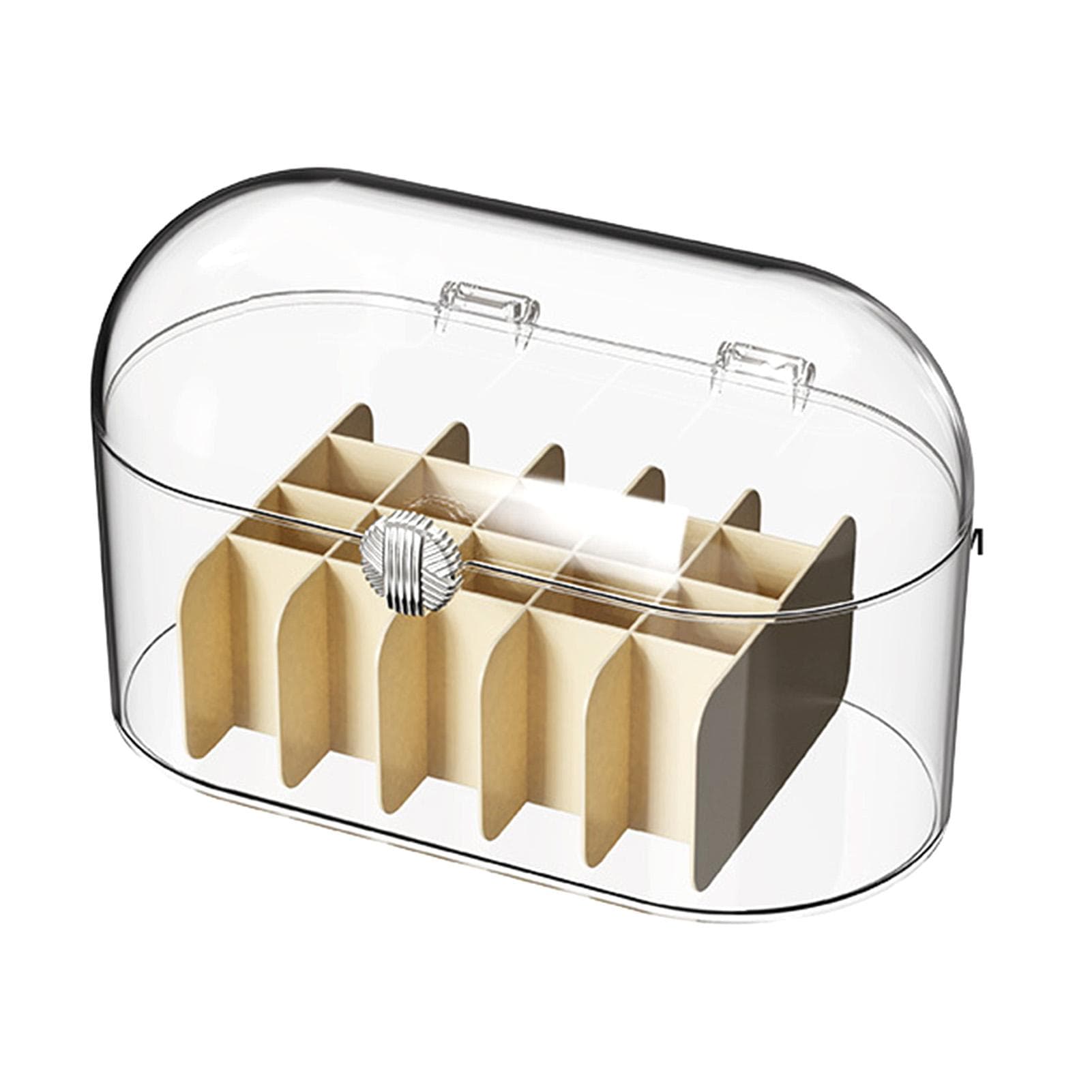 Cosmetic Storage Box Dustproof Makeup Lipstick Box Dormitory Desktop Organizer for Bedroom transparent