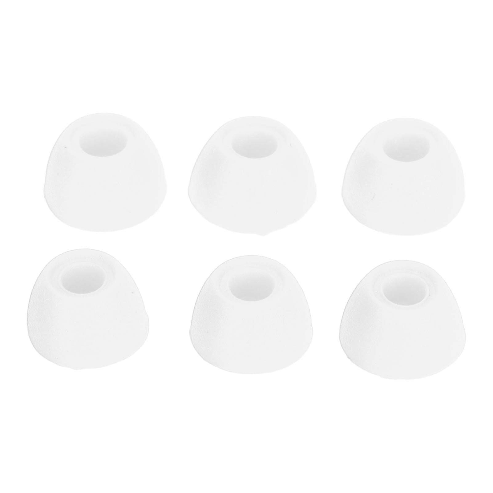 3 Pairs Ear Tips Soft Silicone S M L Size Replacement Earbuds Cover for Galaxy Buds 2 SM R177 White white
