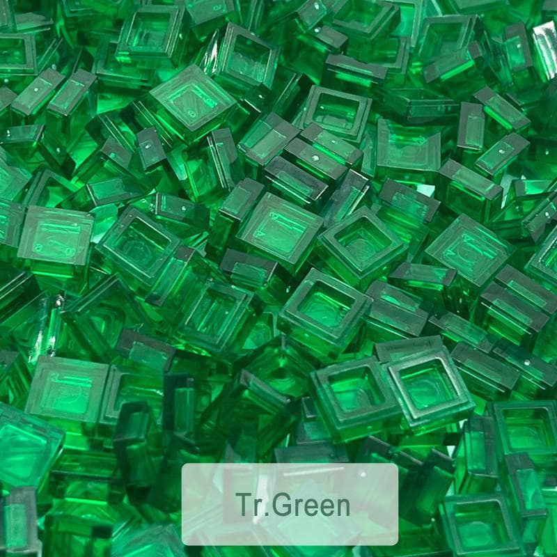 200PCS 1x1 Bricks Flat Tile Smooth 1*1 Building Blocks DIY Educational Creative Parts Toy for Kids Compatible 3070