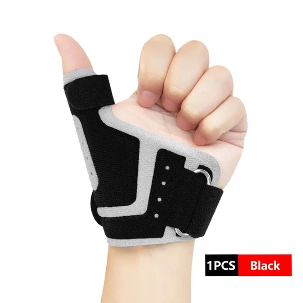 1Pcs Reversible Thumb ,Wrist Stabilizer splint for BlackBerry Thumb, Trigger Finger, Sprained and Carpal Tunnel Supporting black