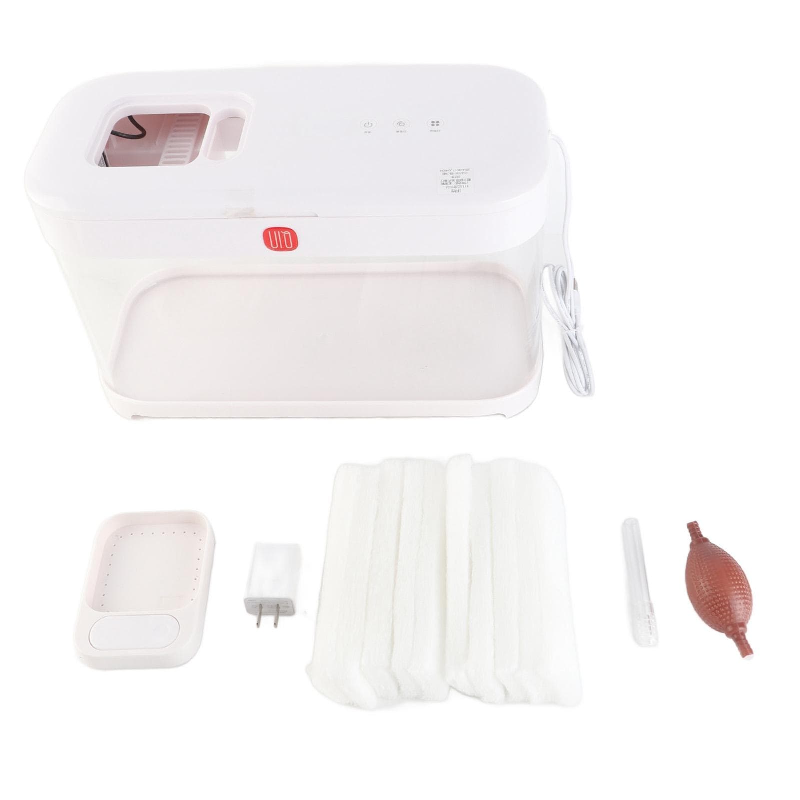 Smart Aquarium Tank White Eco Fish Tank Small Desktop USB Aquarium Includes LED Lighting and