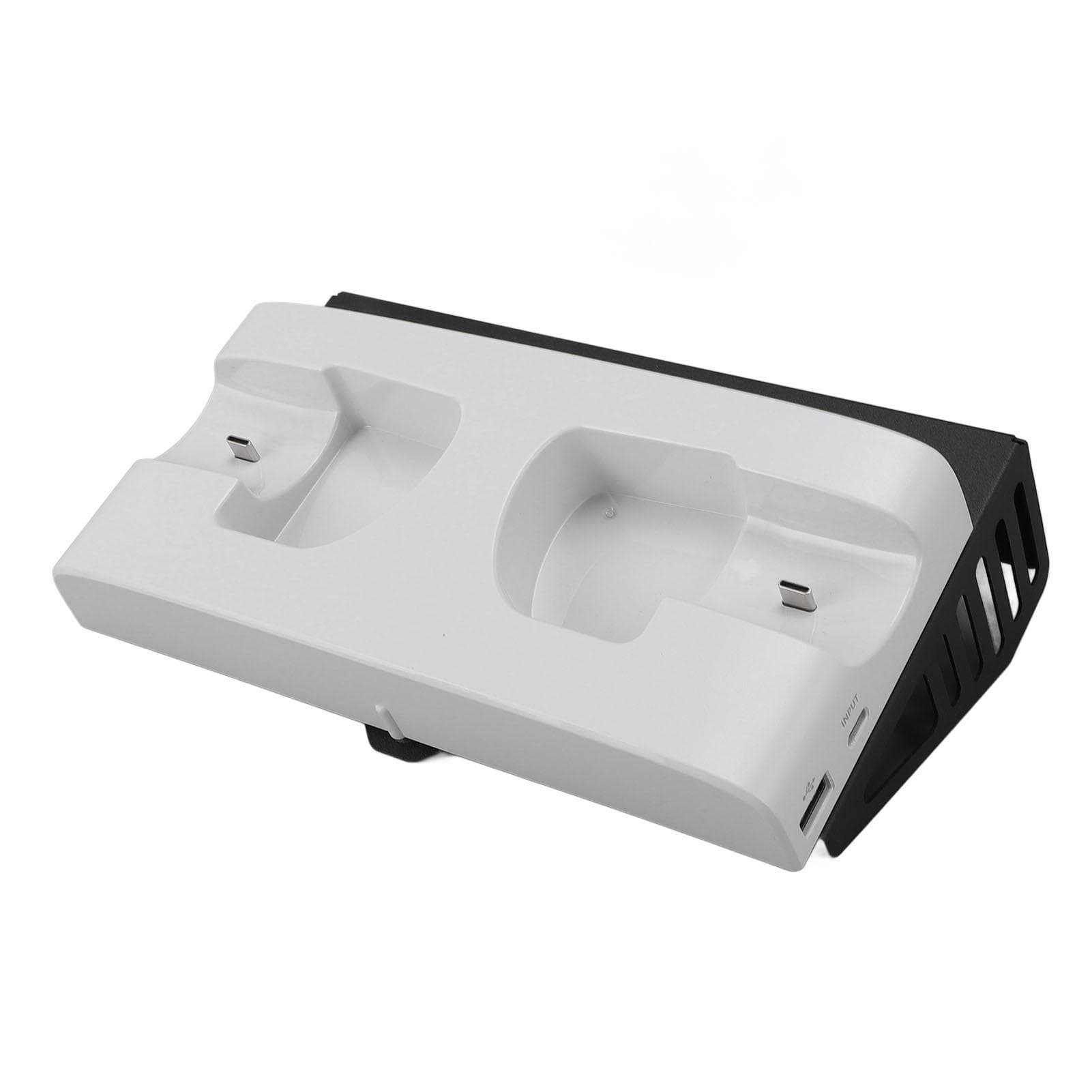 Dual Controller Charging Station RGB Light Wall Mount Game Console Controller Bracket with Headset