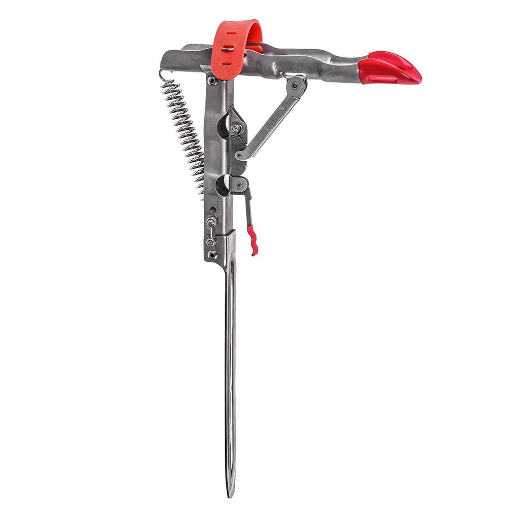 Automatic Double Spring Angle Pole Fish Pole Bracket Standard Fishing Rod Holder 453g red
