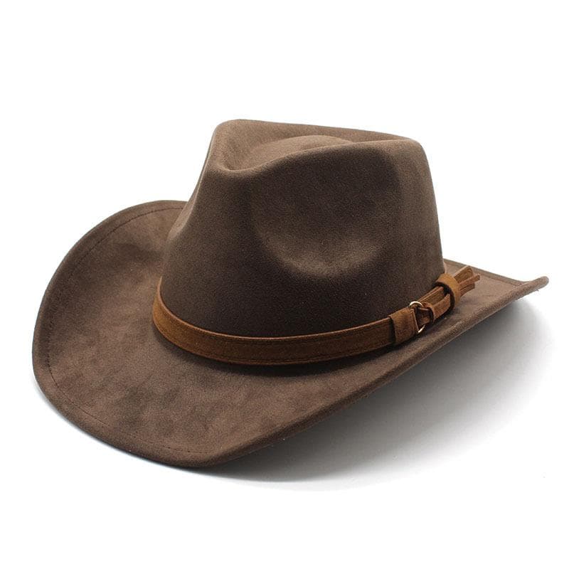 new European and American style woolen hat suede men's and women's couple hat woolen M（56-59cm） off-white