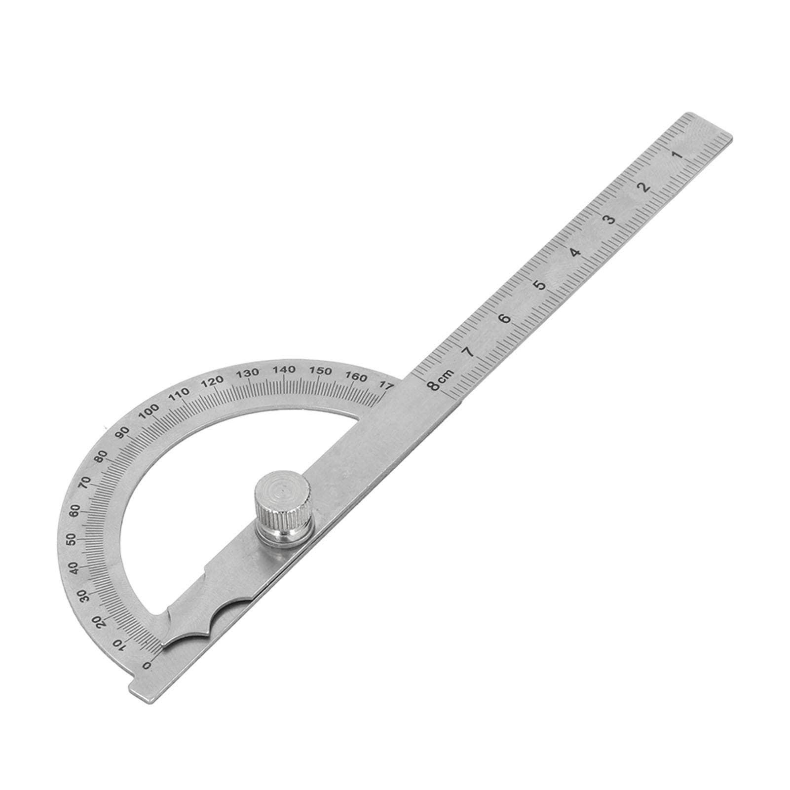 Stainless Steel Protractor High Accuracy Multifunctional 180 degrees Angle Ruler Angle Gauge Finder