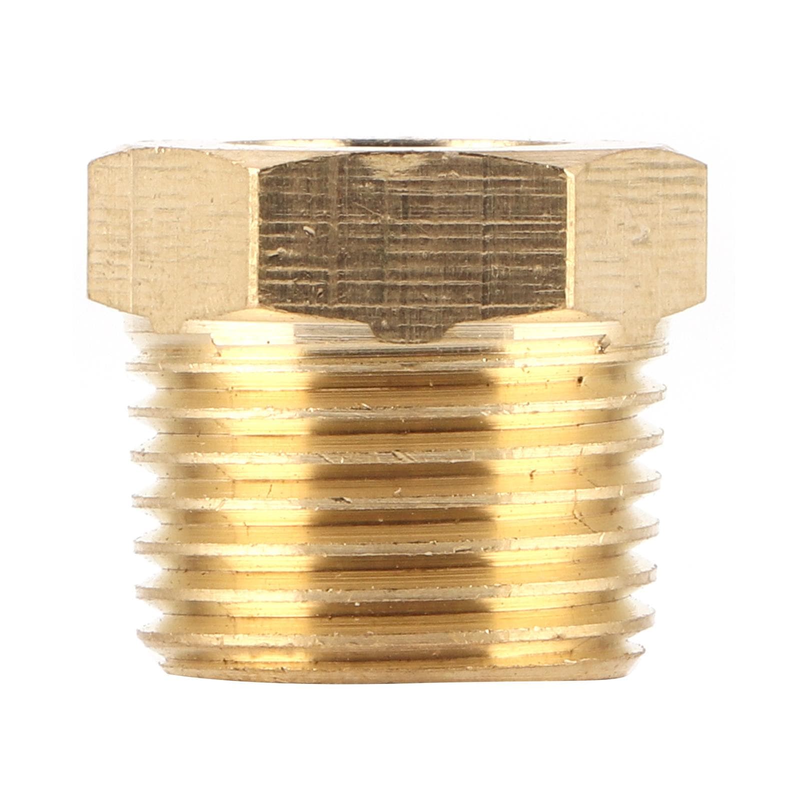 Brass Pipe Reducer Adapter NPT Bushing Fitting 38in Male to 18in Female for Water Fuel Gas Oil