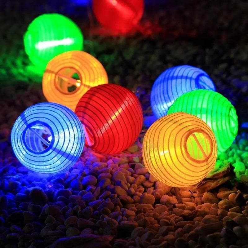 Waterproof Lantern Solar String Fairy Lights 5M 20LED Outdoor Garland Patio Light Solar Power Lamp Christmas for Garden Decor colour-1pcs