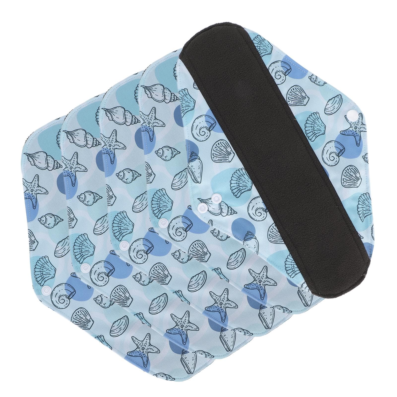 5pcs Washable Reusable Menstrual Pad Women Bamboo Charcoal Exquisite Fashionable Sanitary NapkinG66