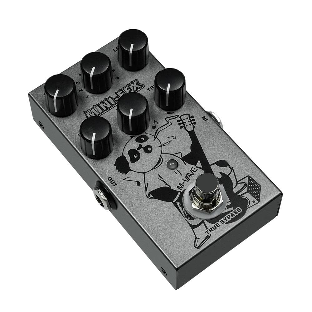 M-VAVE Electric Effects Pedals Heavy Metal Electric Guitar Overload Distortion Effector 3-section 11.2x6.8x4cm silver