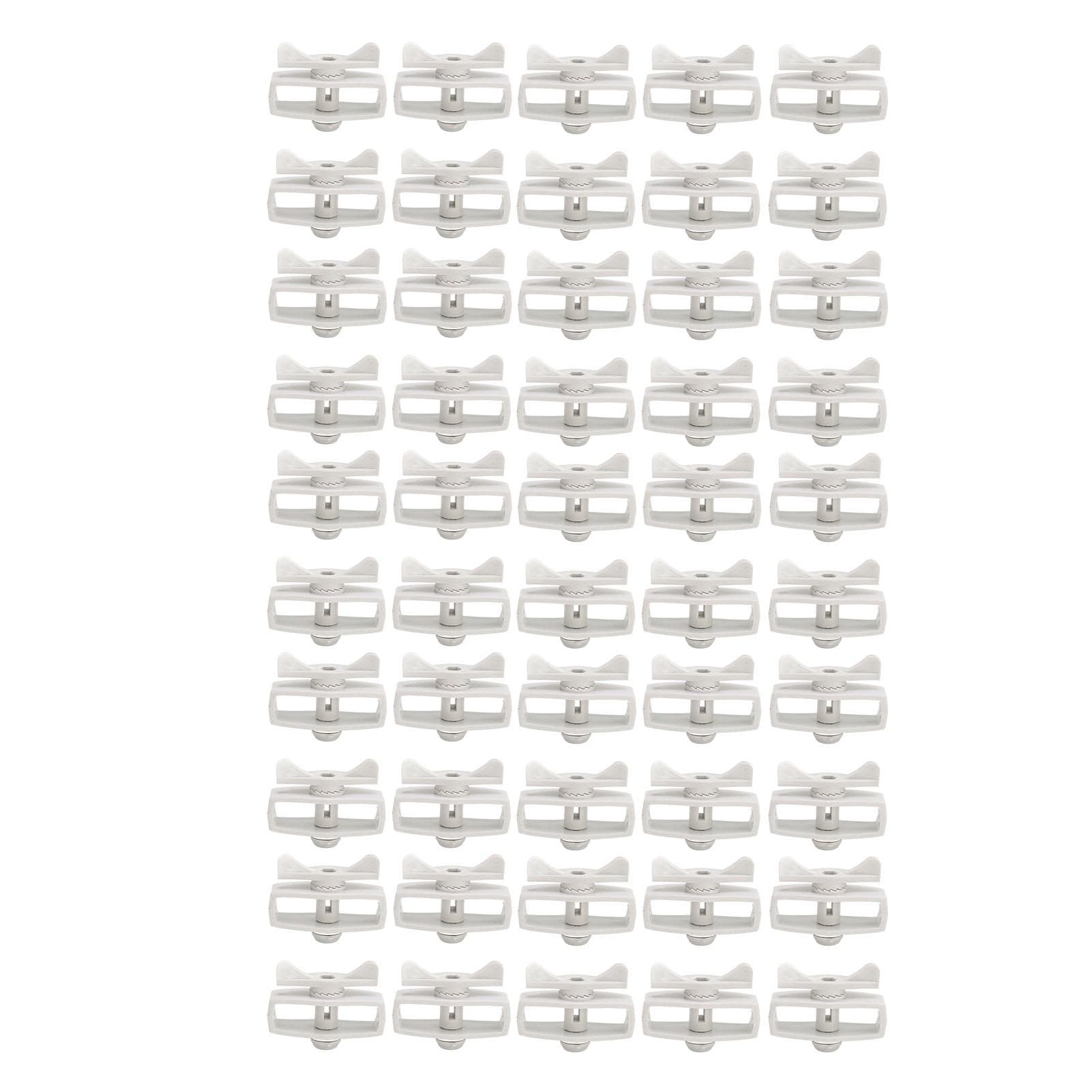50Pcs Electric Fence Wire Tightener Portable Garden Electronic Fence Alloy Wire Tensioner Black gray