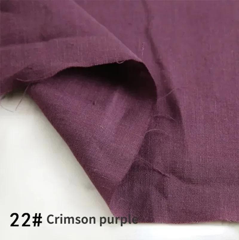 100% Pure Linen Clothing Hemp Fabric By The Meter Thin Stone Washed High-Grade Quality Linen Summer Dress Pants Ramie Cloth
