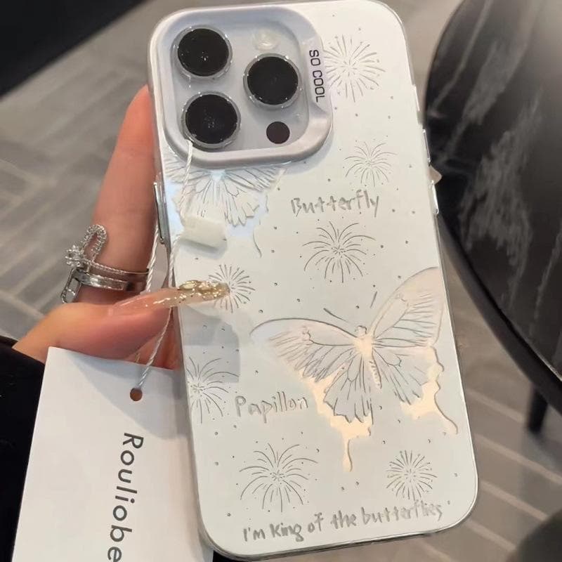 Firework Butterfly Suitable for 14pro Apple 16 Mobile Phone Case Iphone15promax Cool 13 Girl 12 Sex iphone7p/8p