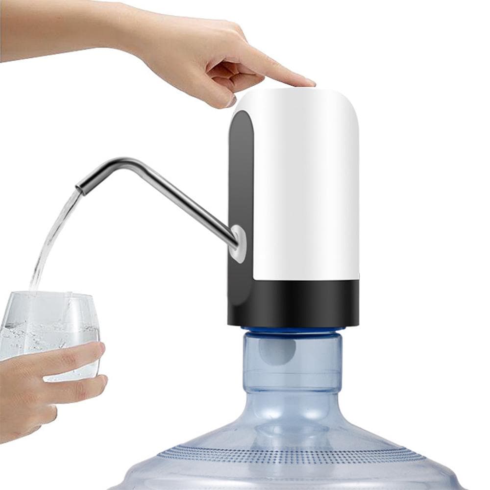 Automatic Electric Water Pump Gallon Water Dispenser Rechargeable Universal Noise-Free Water Bottle white