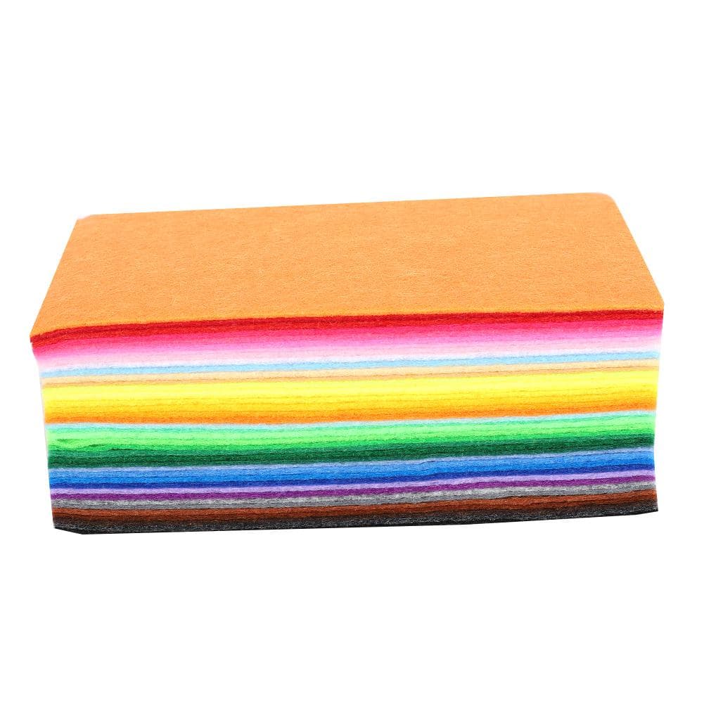 10x15cm 80Pcs Felt Cloth Fabric DIY Craft Decorative Material for Home Sewing School Project