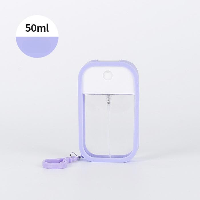 50ml Card Spray Bottle Perfume Atomizer Portable Ultra-Thin Design Refillable Empty Bottle Travel for Air Freshener purple
