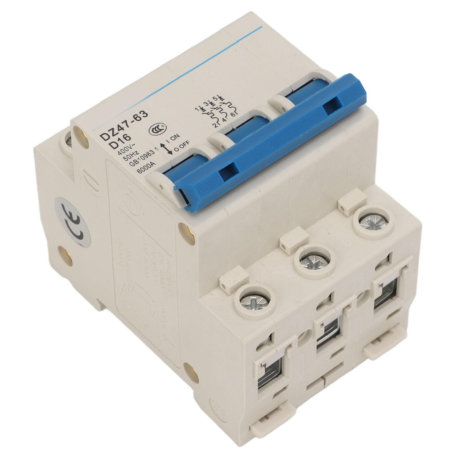 Miniature Circuit Breaker Flame Retardant Housing 3P Automatic Circuit Breaker for Office Building
