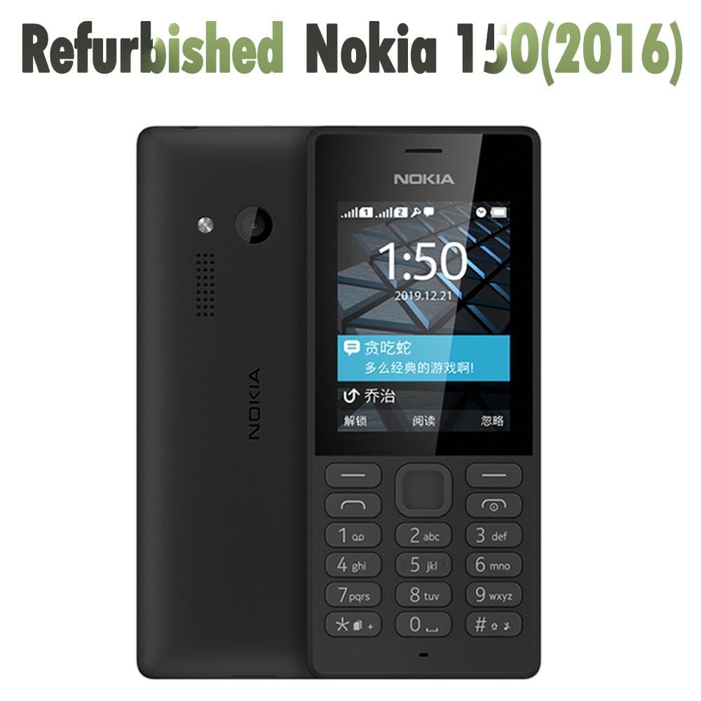 Refurbished Nokia Original Nokia 150(2016) Dual SIM Mobile Phone With 2 SIM Single SIM Simple Set black