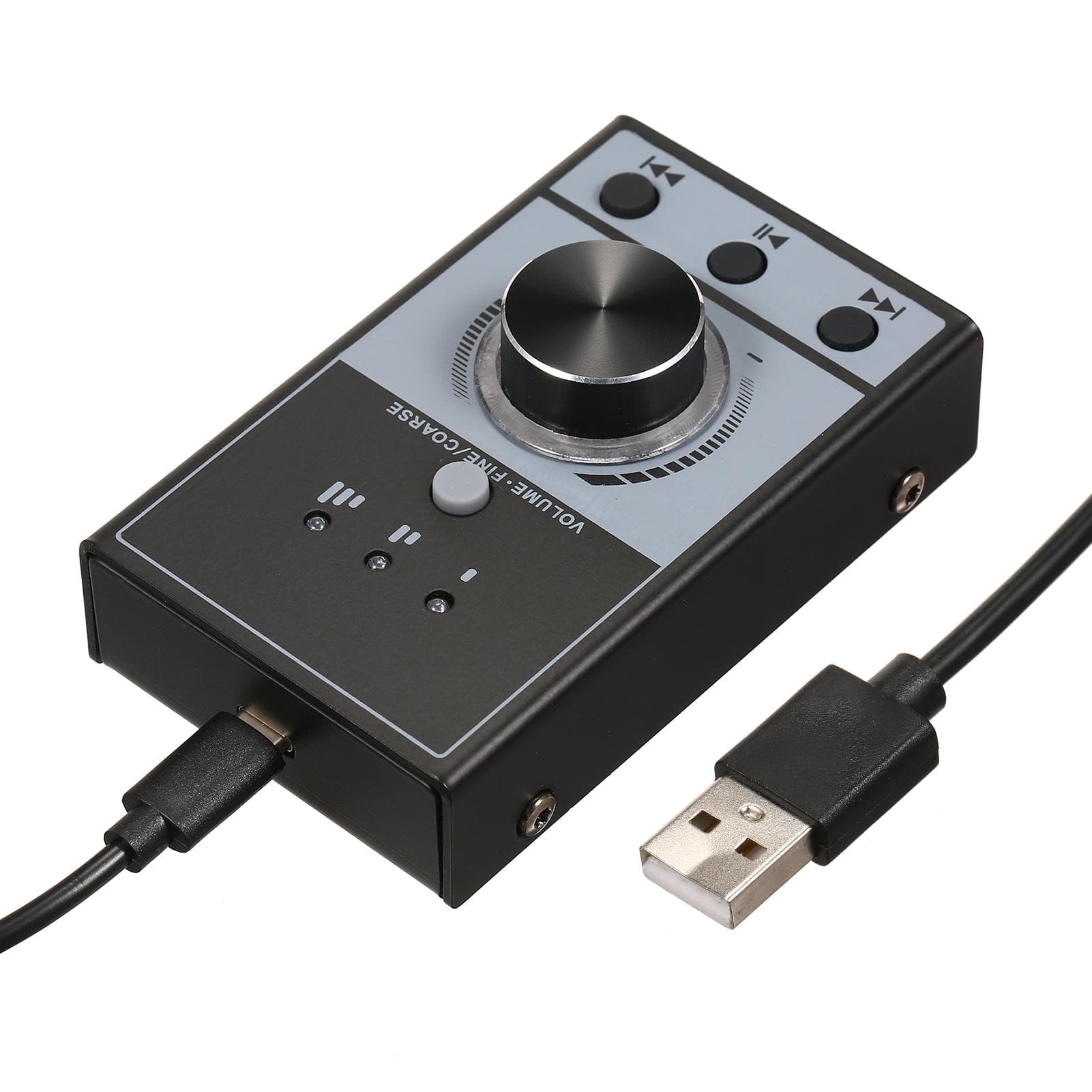 Multimedia USB Computer Volume Control Controller Multimedia USB Controller Knob PC Computer black