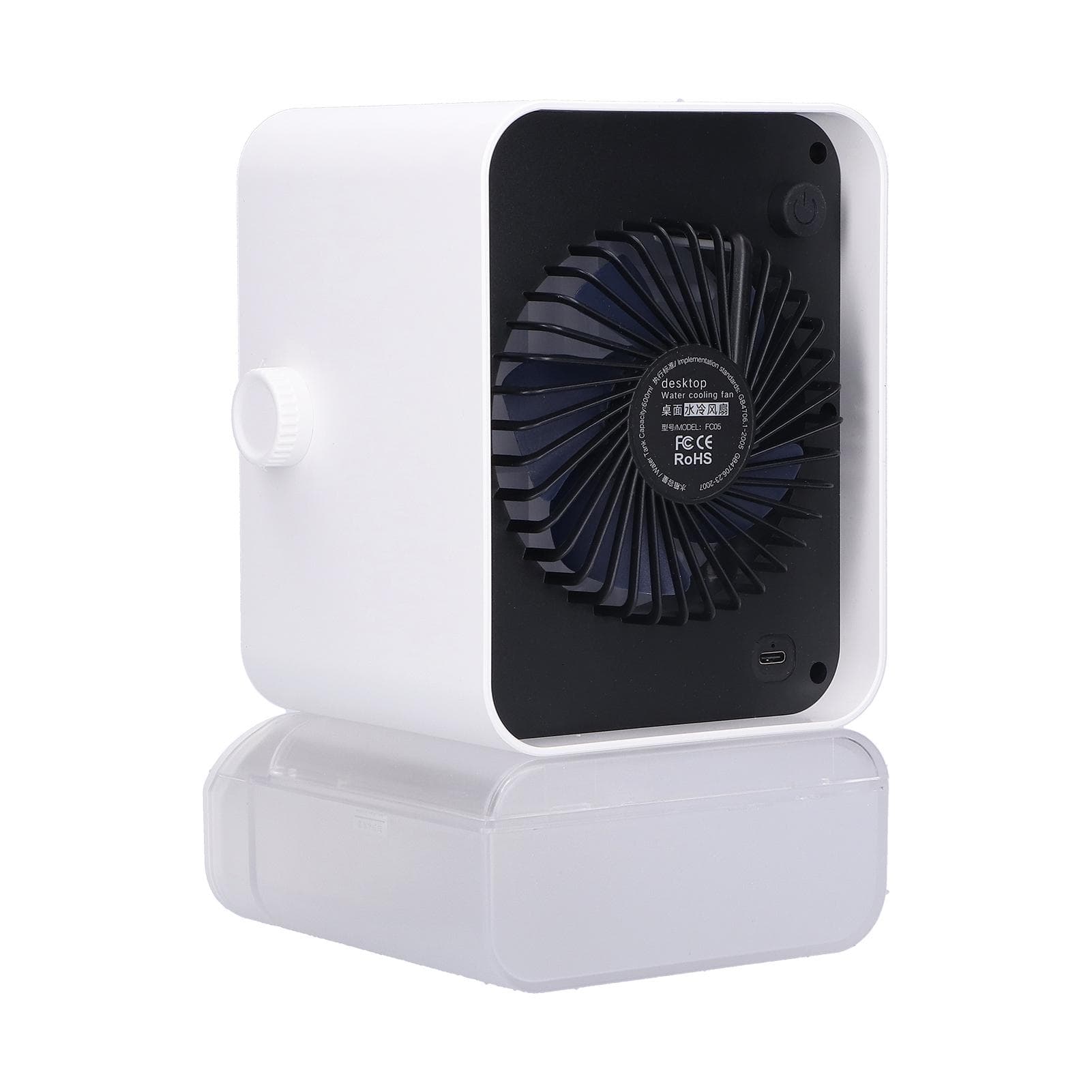 Detachable Desktop Air Conditioner Fan USB Powered Small Air Cooler Spray Fan for Home
