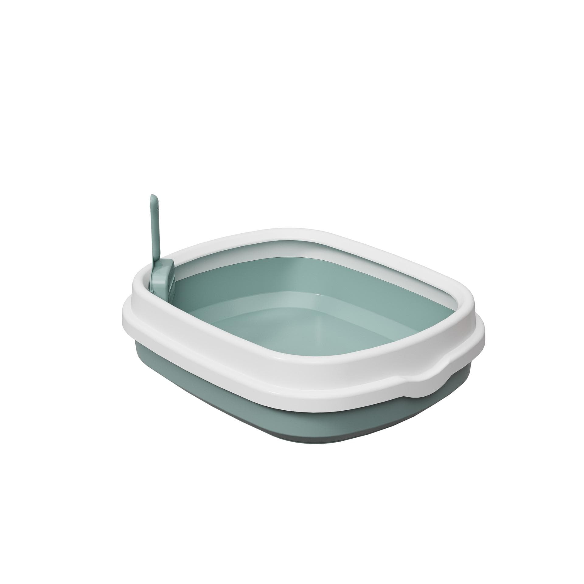 Excrement Training Sand Litter Box Anti-Splash Dog Toilet Cat Dog Tray with Scoop 1 Set Pet Toilet Bedpan Cat Litter Box blue