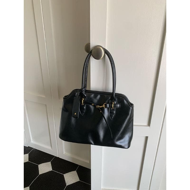 Retro Lazy Briefcase Female Texture Everything Simple Niche Design Hand Bill Shoulder Tote Bag