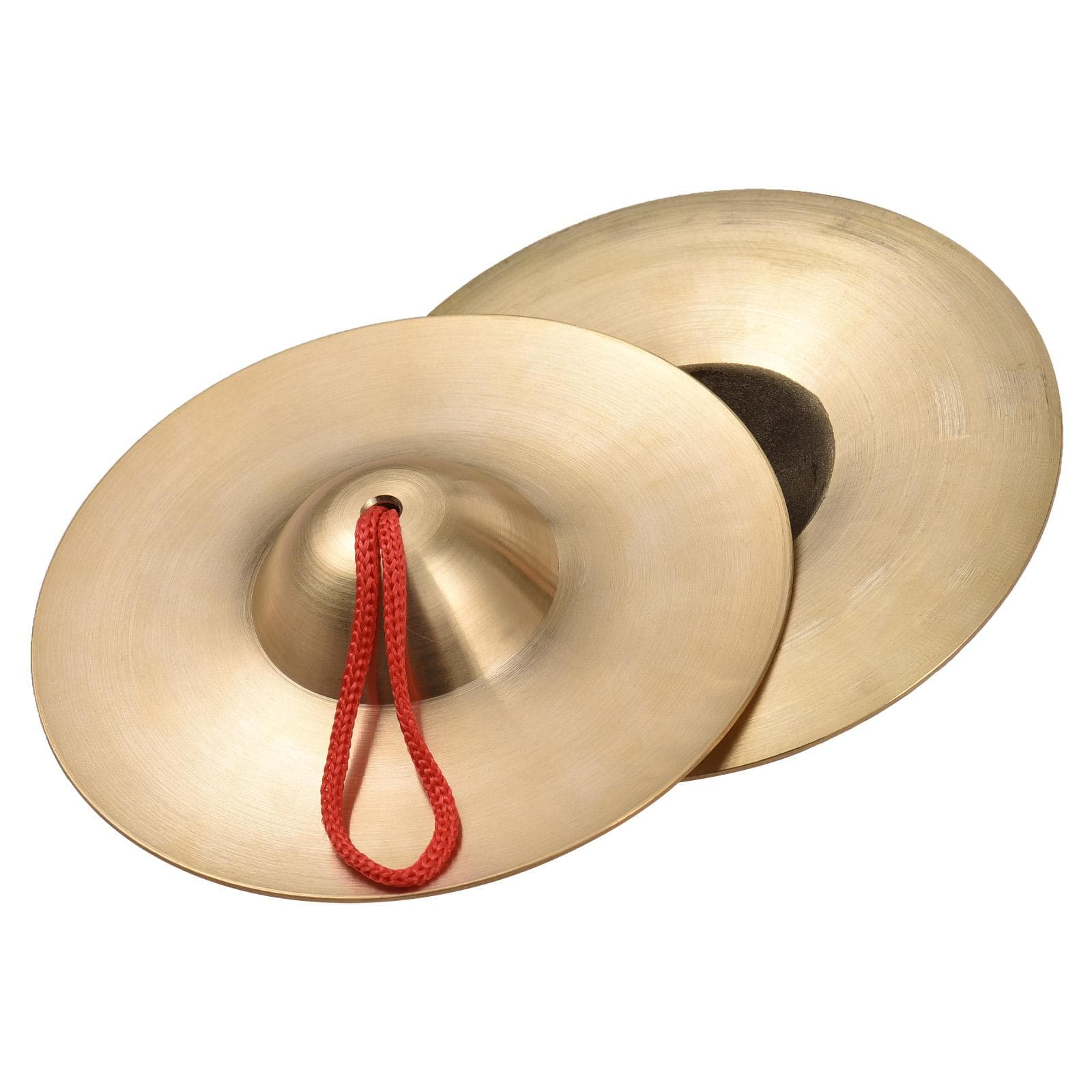 1-pair 5.8in Mini Small Brass Hand Cymbals Gong Band Rhythm Beats Percussion Copper Musical brass