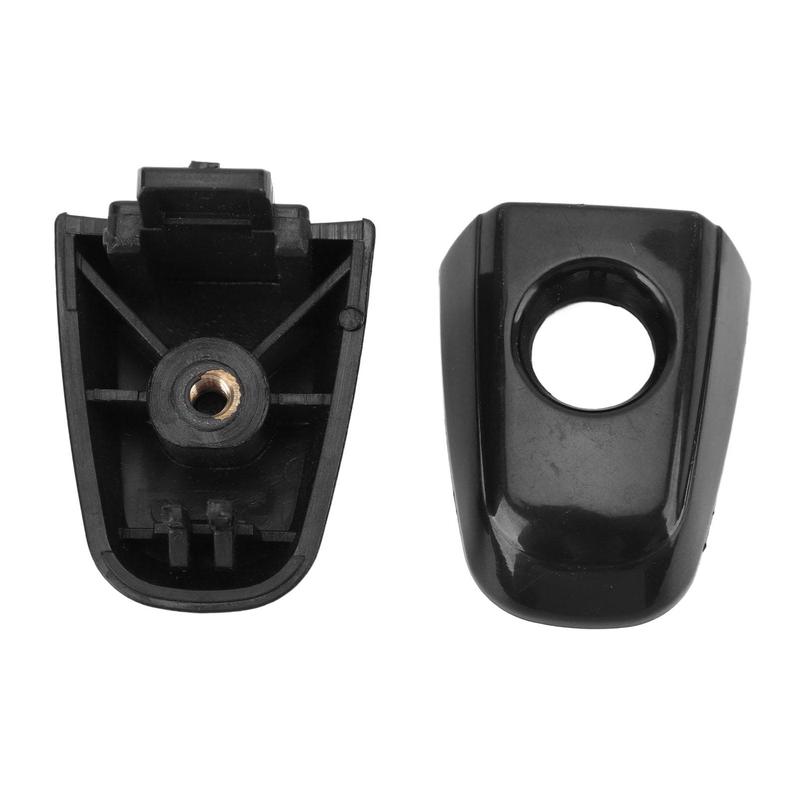 2PCS Exterior Door Handle Lock Cover Stylish Car Door Handle Lock Cap Trim for Camry XV40 2007 to black