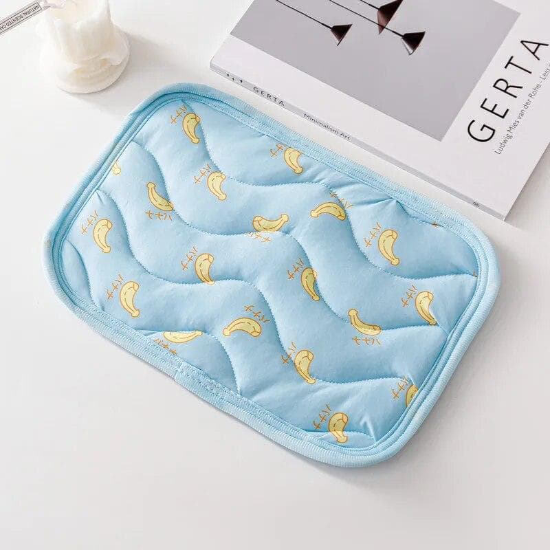 Soft Small Animal Breathable Cushion Thick Cool Bed Guinea Pig Chinchilla Rat Rabbit Nest House Bed Nest Bed Cage Sleeping Mat blue