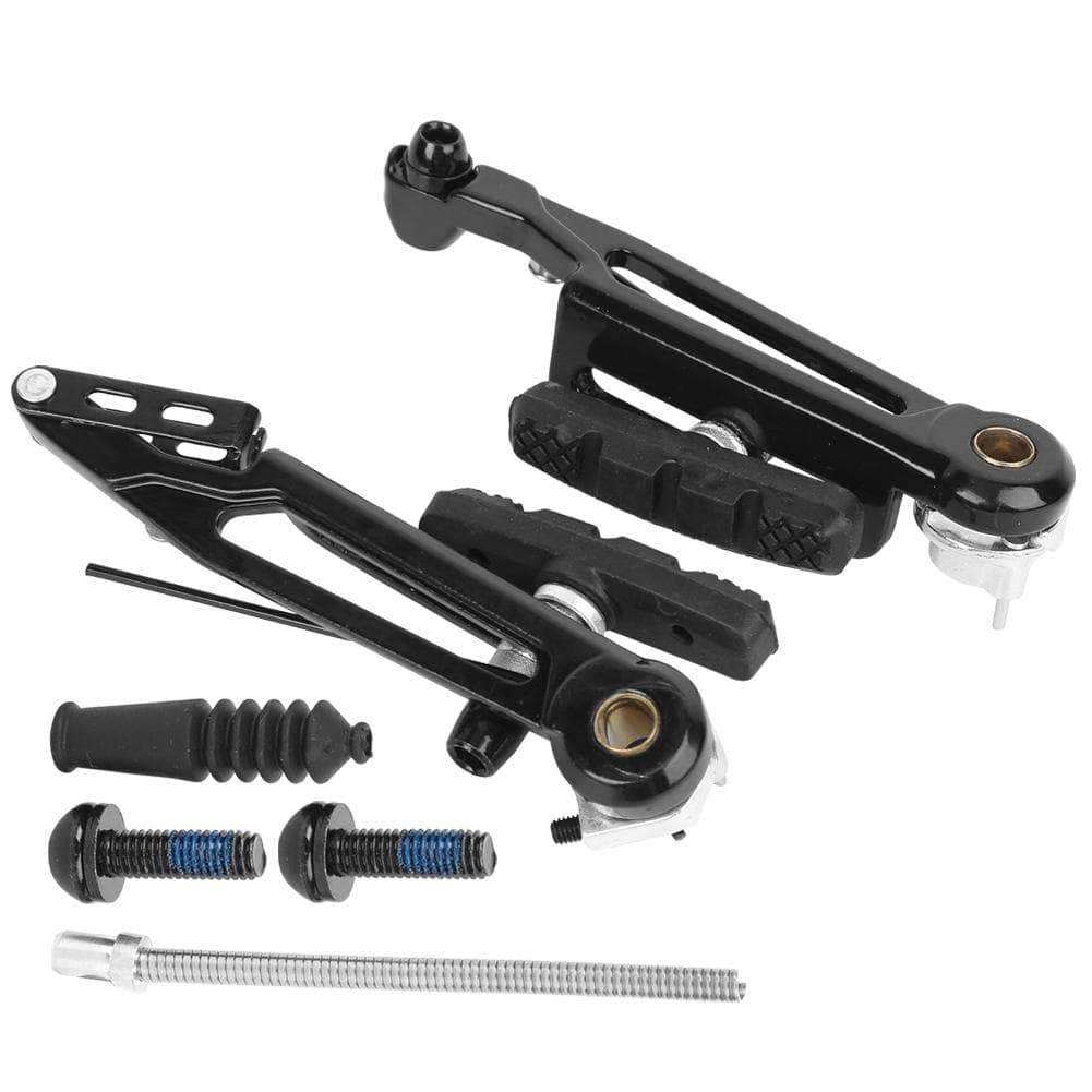 A Pair of Aluminium Alloy High Strength Black Folding Bike Long Arm V Brake 412 Modified Bicycle