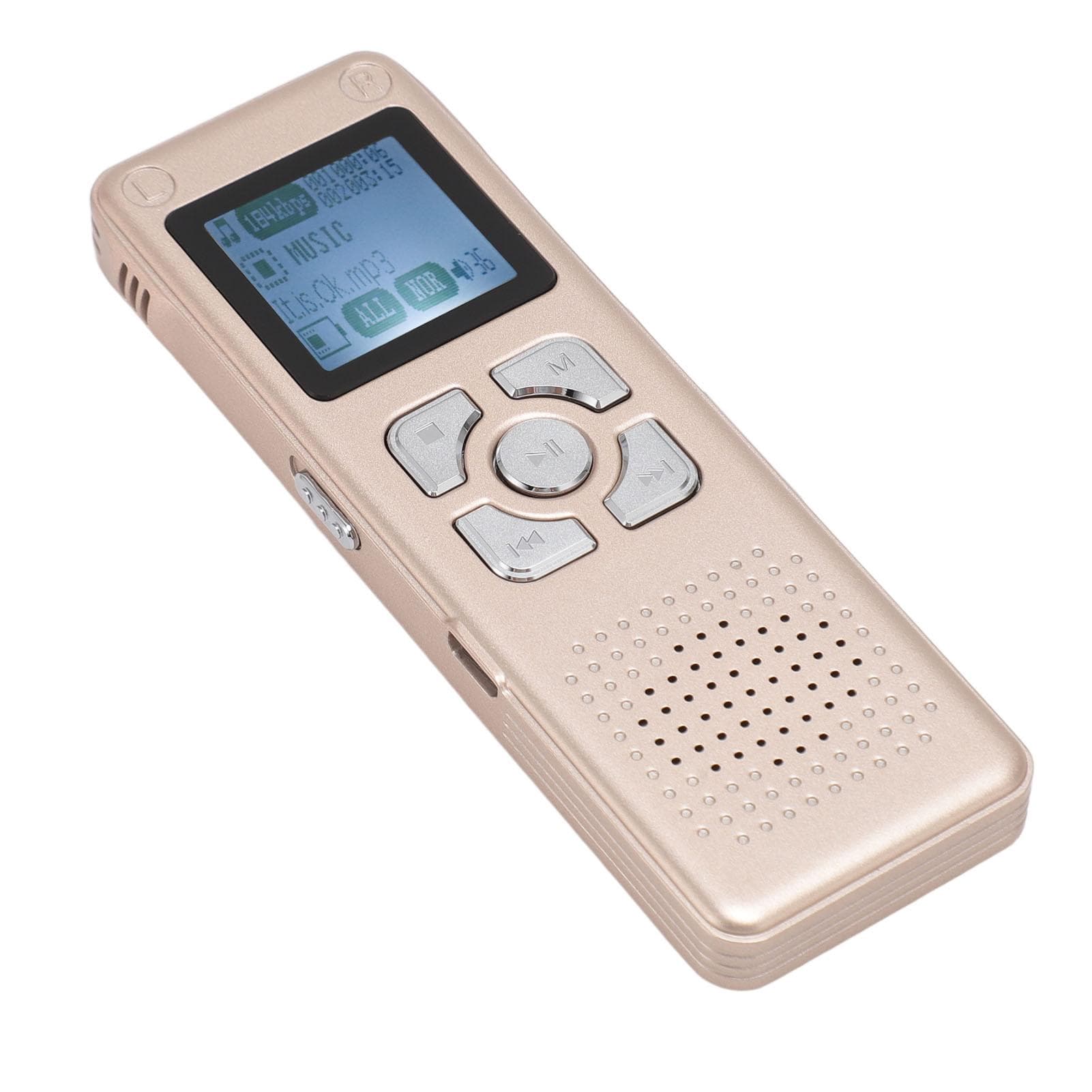 Digital Voice Recorder Smart Noise Reduction Dual Microphone Speech To Text Voice Activated 4GB