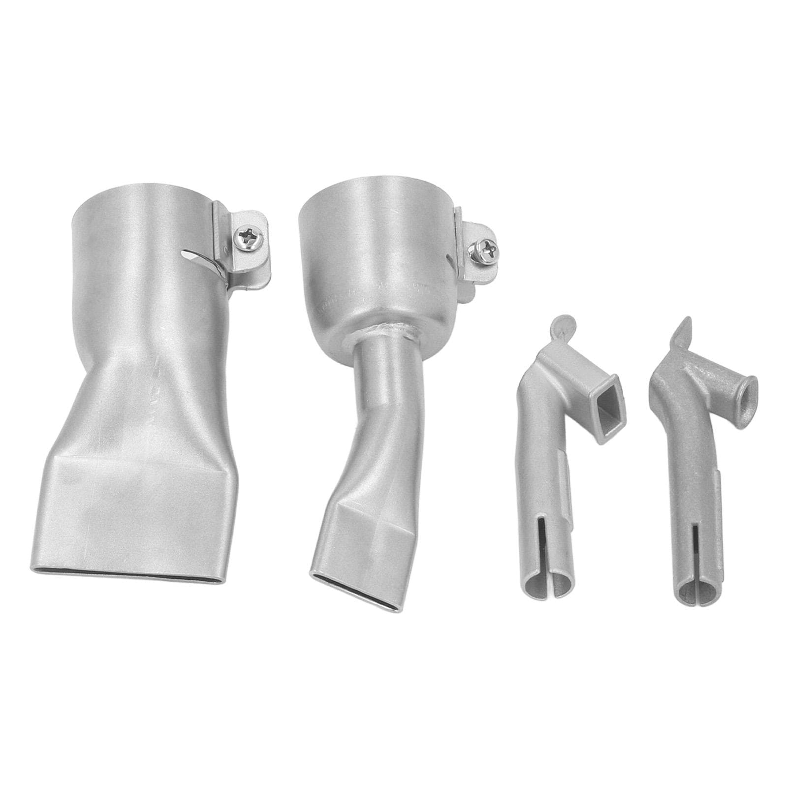 4 Pcs Set Hot Air Gun Nozzle 2Pcs Flat Wide Mouth Welding Tips 2Pcs Speed Welding Nozzles for PP